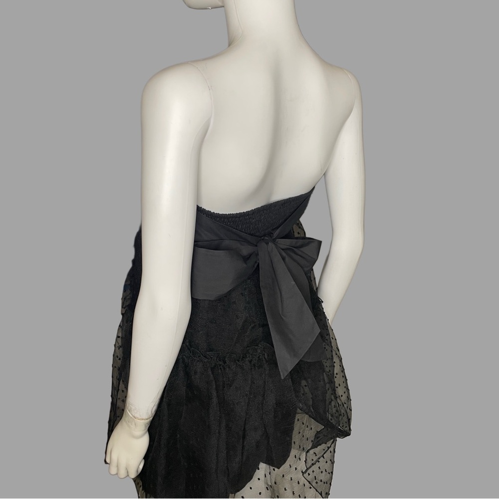 Forever 21 Black Tulle Strapless Mini Dress - Picture 3 of 5